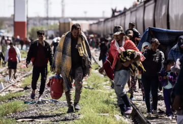 Migrantes rumbo Estados Unidos.