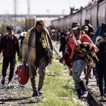 Migrantes rumbo Estados Unidos.