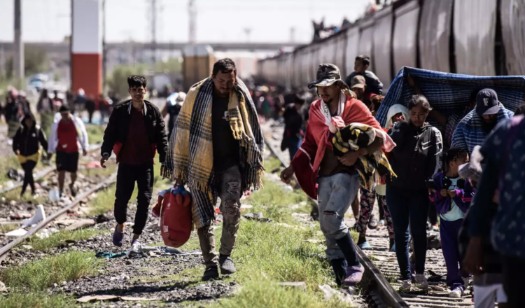 Migrantes rumbo Estados Unidos.